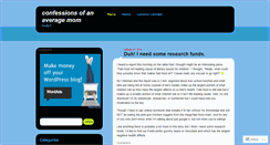 Desktop Screenshot of confessionsofanaveragemom.wordpress.com