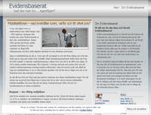 Tablet Screenshot of evidensbaserat.wordpress.com