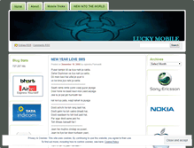 Tablet Screenshot of luckymobile.wordpress.com