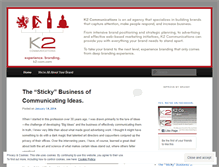 Tablet Screenshot of k2brandmarketing.wordpress.com