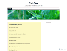 Tablet Screenshot of catzbox.wordpress.com