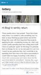 Mobile Screenshot of fattery.wordpress.com