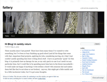 Tablet Screenshot of fattery.wordpress.com