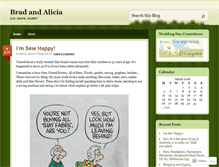 Tablet Screenshot of bradandalicia.wordpress.com