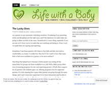 Tablet Screenshot of lifewithababyblog.wordpress.com