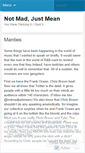 Mobile Screenshot of notmadjustmean.wordpress.com