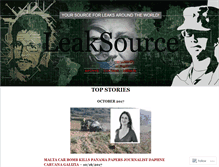 Tablet Screenshot of leaksource.wordpress.com