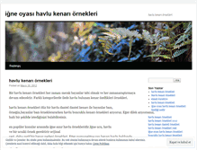 Tablet Screenshot of igneoyasihavlukenariornekleri.wordpress.com