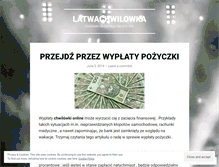 Tablet Screenshot of latwachwilowka.wordpress.com