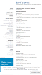 Mobile Screenshot of lyriics.wordpress.com