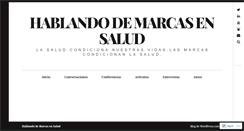 Desktop Screenshot of marcasensalud.wordpress.com