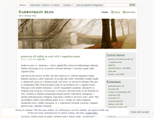 Tablet Screenshot of gabronkl.wordpress.com