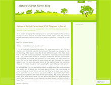 Tablet Screenshot of naturesscriptfarm.wordpress.com