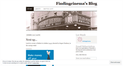 Desktop Screenshot of findingcinema.wordpress.com