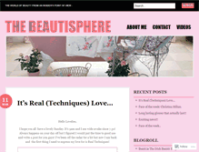 Tablet Screenshot of beautisphere.wordpress.com