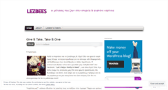 Desktop Screenshot of lezbees.wordpress.com