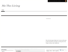 Tablet Screenshot of metheliving.wordpress.com