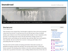 Tablet Screenshot of beanabroad.wordpress.com