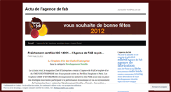 Desktop Screenshot of lagencedefabactu.wordpress.com