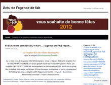 Tablet Screenshot of lagencedefabactu.wordpress.com