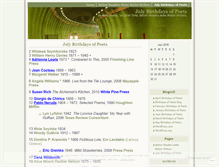 Tablet Screenshot of julybirthdaysofpoets.wordpress.com