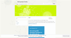 Desktop Screenshot of girlymomknits.wordpress.com