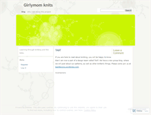 Tablet Screenshot of girlymomknits.wordpress.com