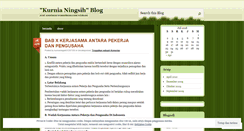 Desktop Screenshot of kurnianingsih31207335.wordpress.com