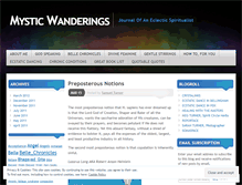 Tablet Screenshot of mysticwanderings.wordpress.com