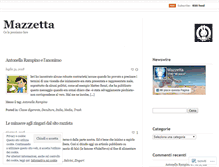 Tablet Screenshot of mazzetta.wordpress.com