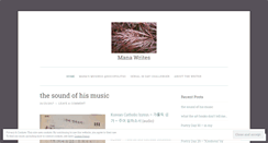Desktop Screenshot of manawrites.wordpress.com