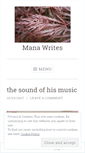 Mobile Screenshot of manawrites.wordpress.com