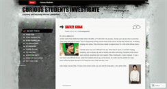 Desktop Screenshot of curiousstudents.wordpress.com