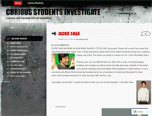 Tablet Screenshot of curiousstudents.wordpress.com