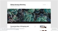 Desktop Screenshot of etihadairwaysbooking.wordpress.com