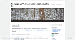 Desktop Screenshot of modlegalus43.wordpress.com
