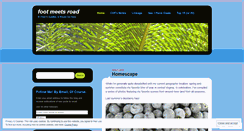 Desktop Screenshot of footmeetsroad.wordpress.com