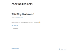 Tablet Screenshot of cookingprojects.wordpress.com