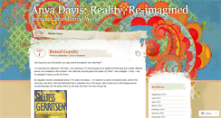 Desktop Screenshot of anyadavis.wordpress.com