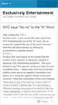 Mobile Screenshot of exclusivelyentertainment.wordpress.com