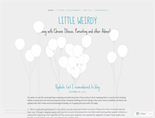 Tablet Screenshot of littleweirdy.wordpress.com