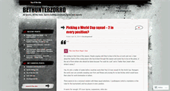 Desktop Screenshot of bethunterzorro.wordpress.com