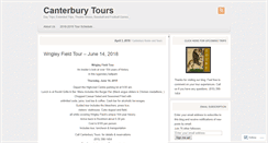 Desktop Screenshot of canterburytours.wordpress.com