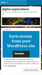 Mobile Screenshot of digitalexplorations.wordpress.com
