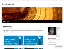 Tablet Screenshot of ecualombian.wordpress.com