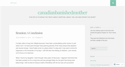 Desktop Screenshot of canadianbanishedmother.wordpress.com