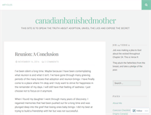 Tablet Screenshot of canadianbanishedmother.wordpress.com