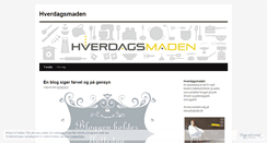 Desktop Screenshot of hverdagsmaden.wordpress.com