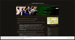 Desktop Screenshot of mashlib09.wordpress.com