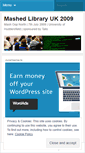 Mobile Screenshot of mashlib09.wordpress.com
